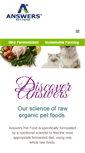 Mobile Screenshot of answerspetfood.com